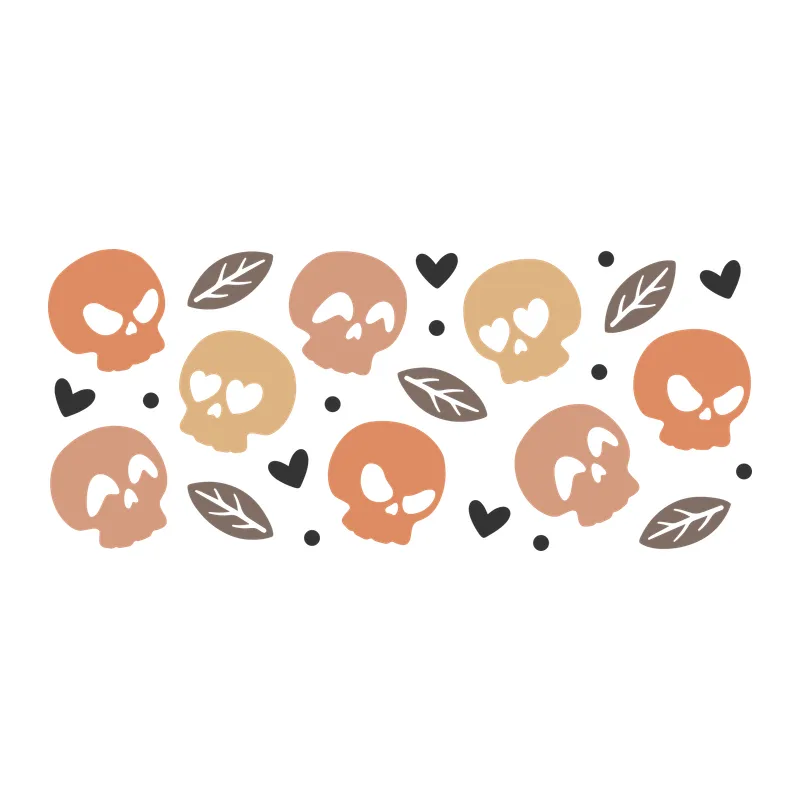 Cute Skull Heads Pattern