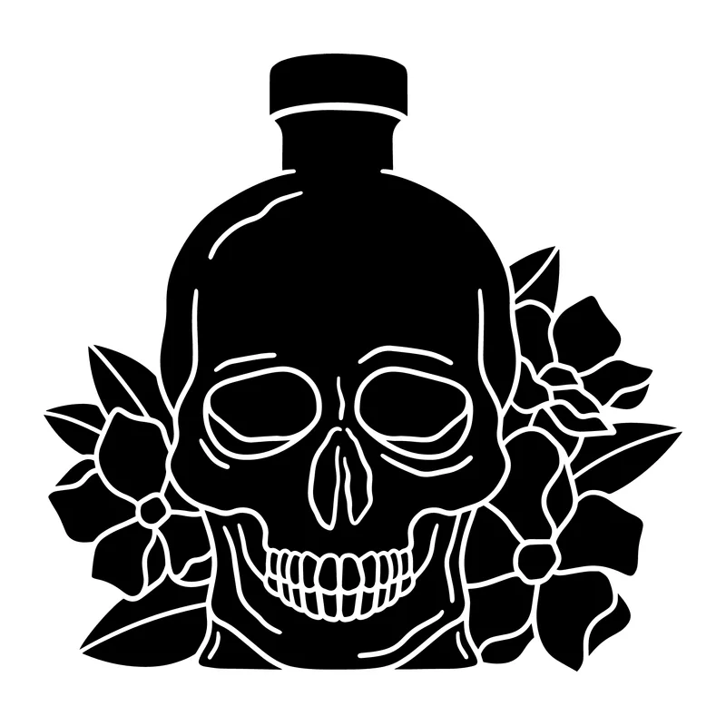 Skull Potion Bottle