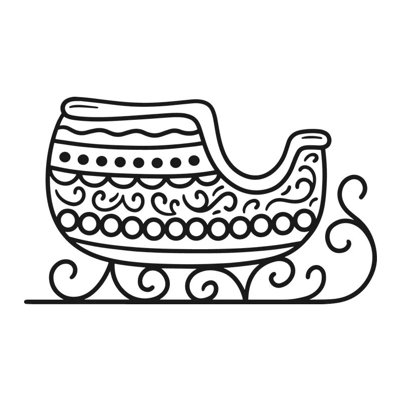 Ornate Christmas Sleigh