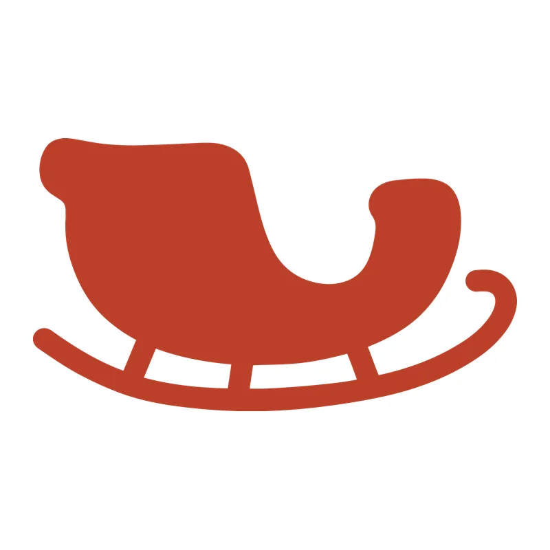 Santa's Sleigh Silhouette