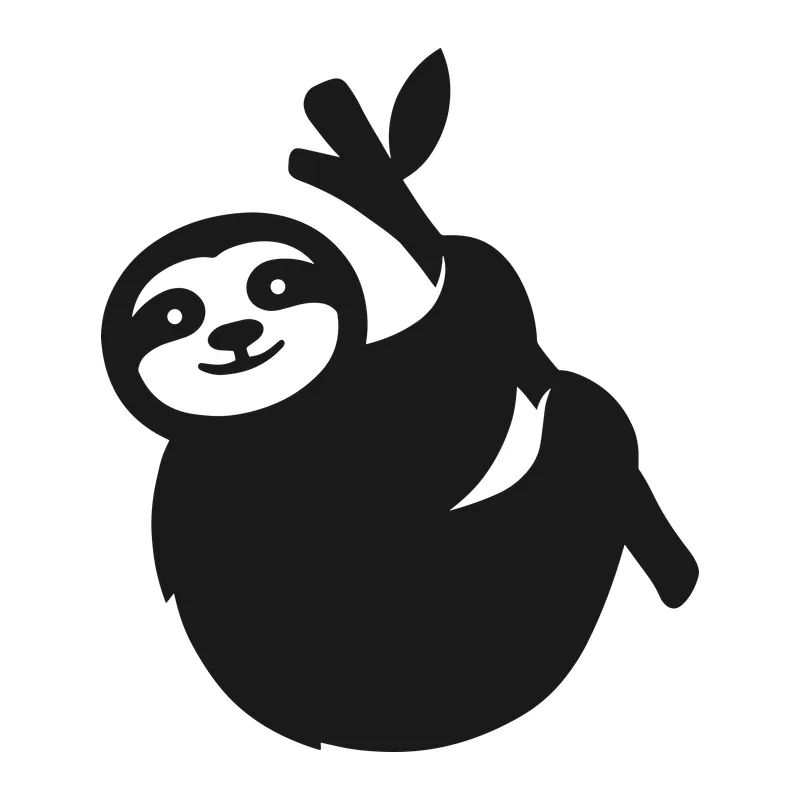 Smiling Hanging Sloth