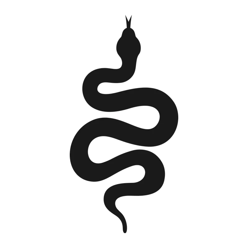 Slithering Snake Silhouette