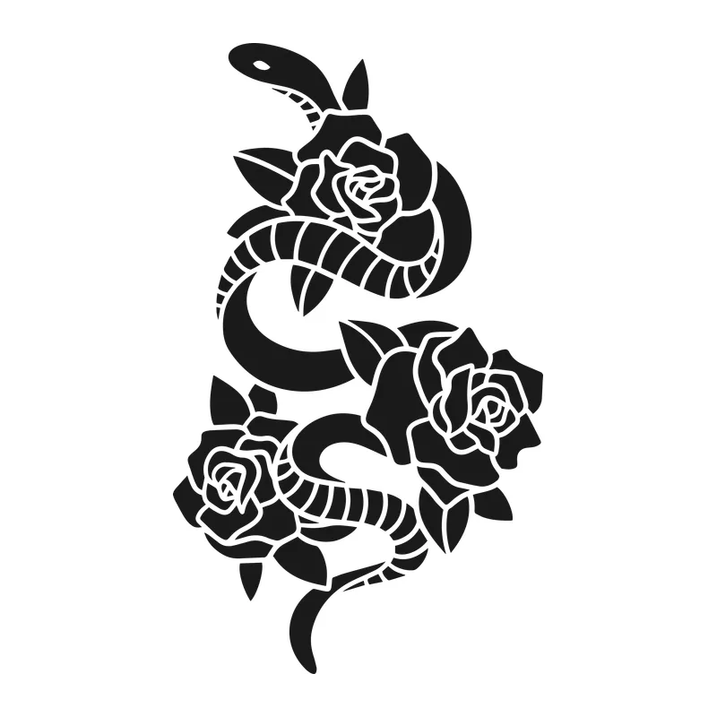 Snake and Roses