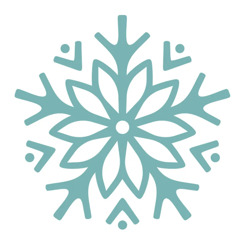Petal Center Snowflake