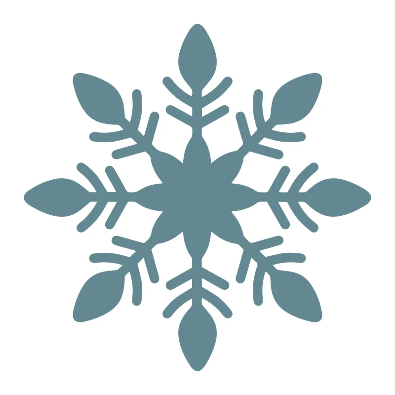 Leafy Six-Point Snowflake