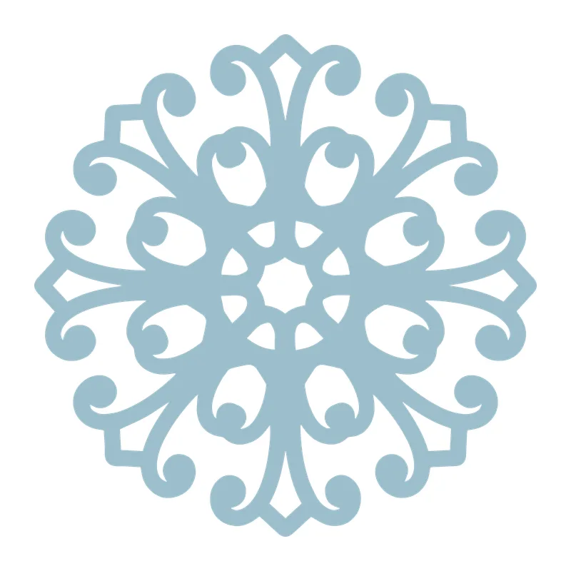 Ornate Scroll Snowflake
