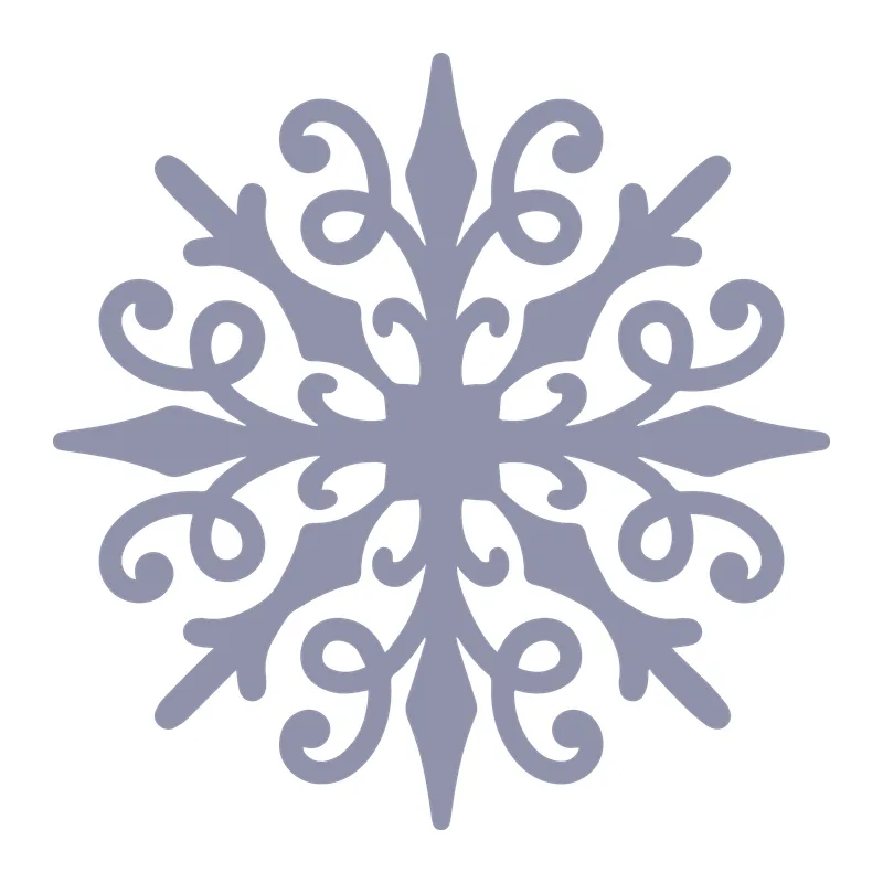 Ornate Scroll Snowflake