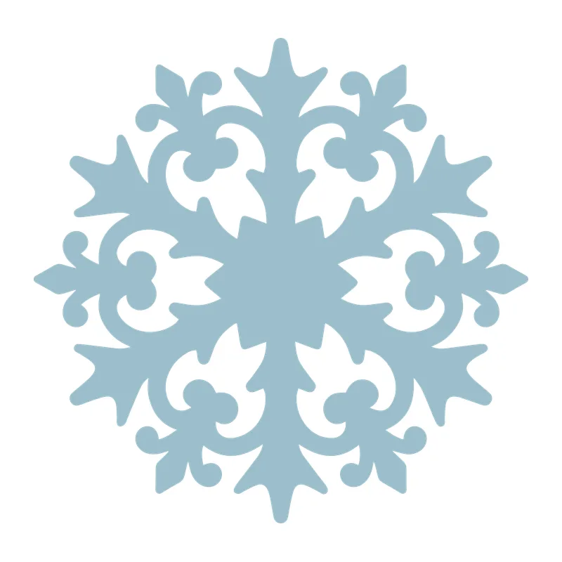 Ornate Scroll Snowflake