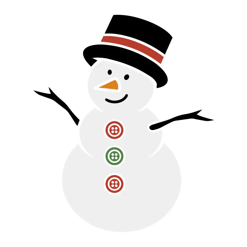 Classic Top Hat Snowman