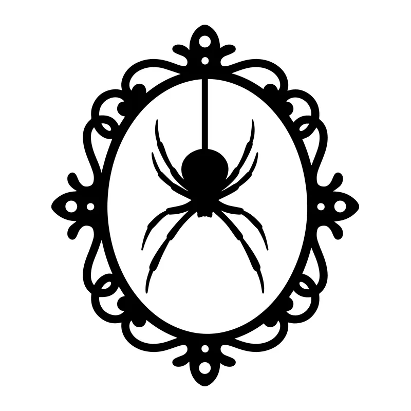 Spider in Ornate Frame