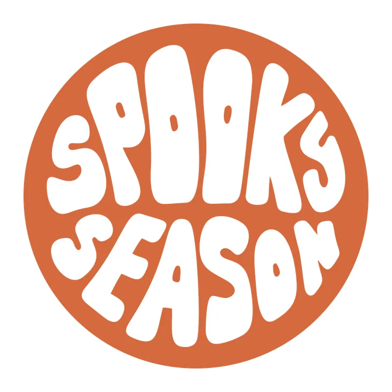 Spooky Season Groovy Circle