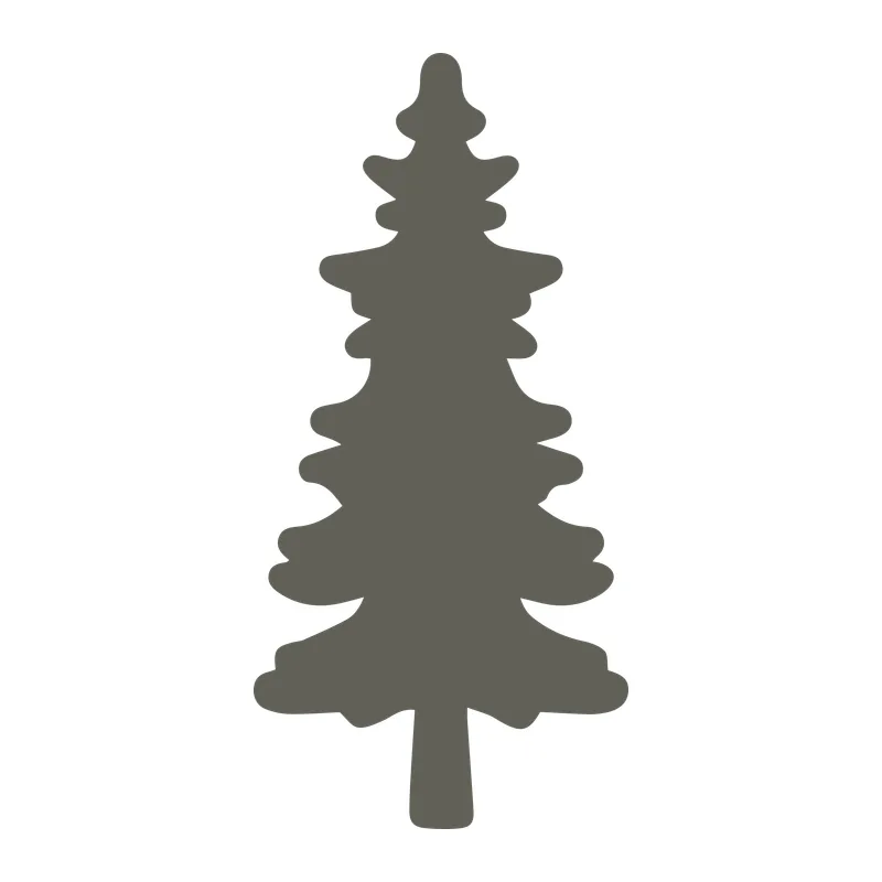 Spruce Tree Silhouette