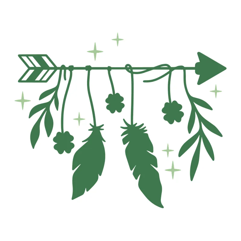 Boho St Patrick's Day Arrow