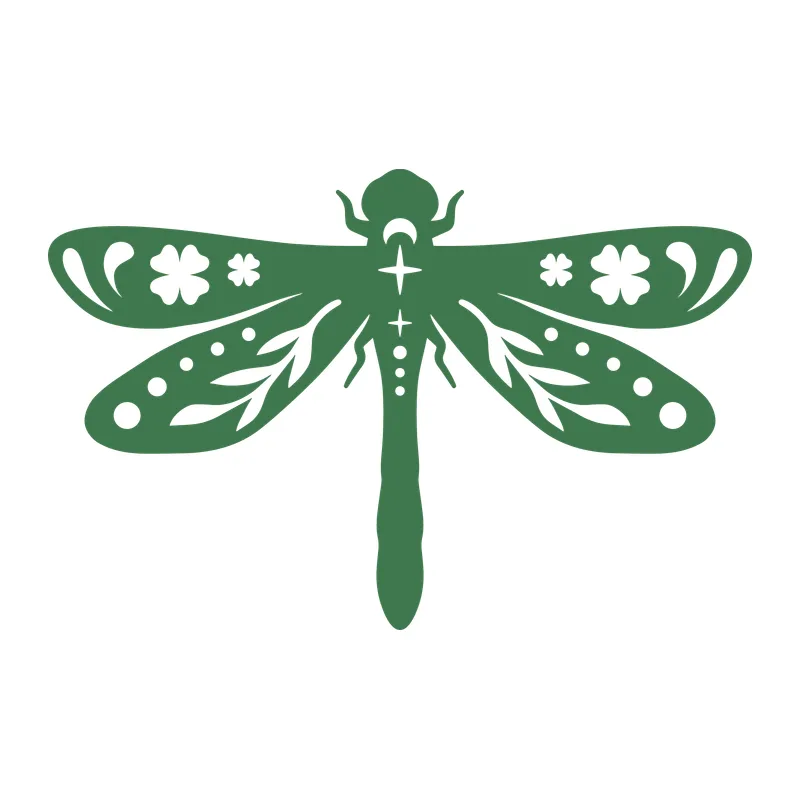 St. Patrick's Day Dragonfly