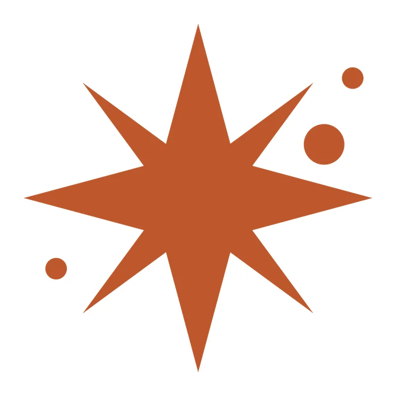 Eight Point Sparkle Star