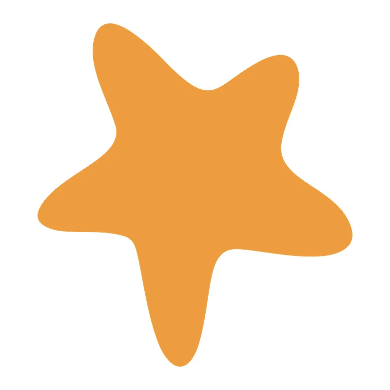 Simple Orange Starfish