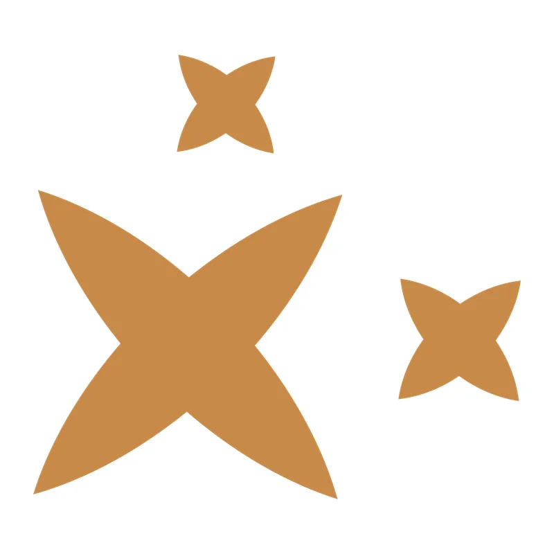 Four-Point Sparkle Stars