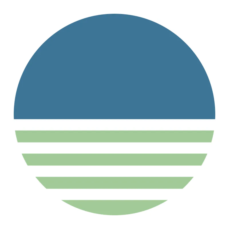 Striped Horizon Circle