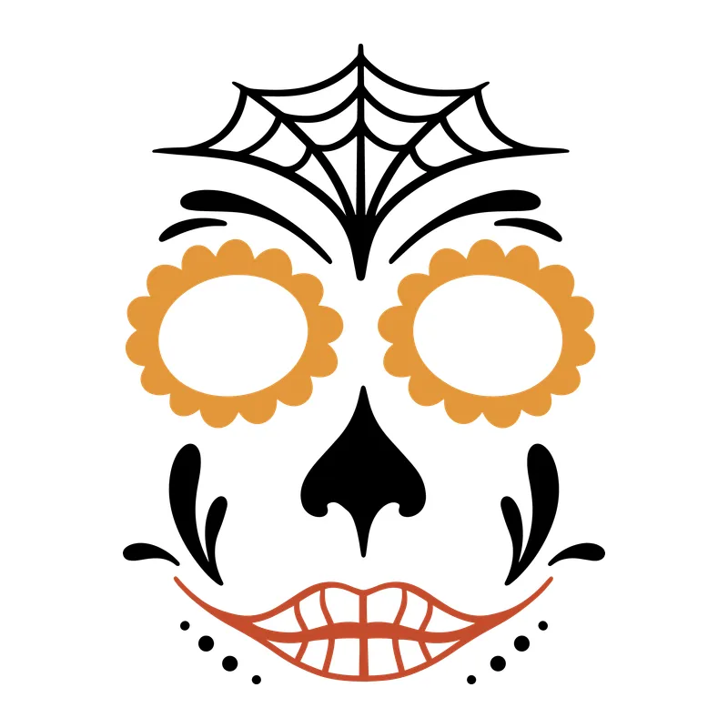 Sugar Skull Catrina Face
