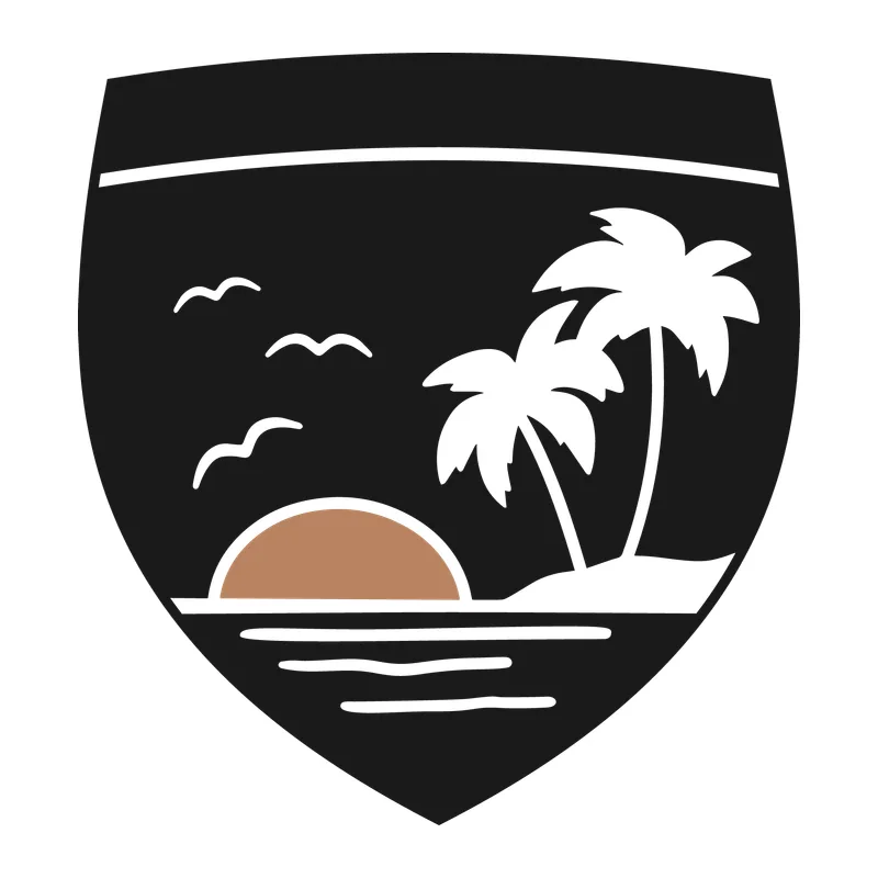 Tropical Sunset Summer Badge