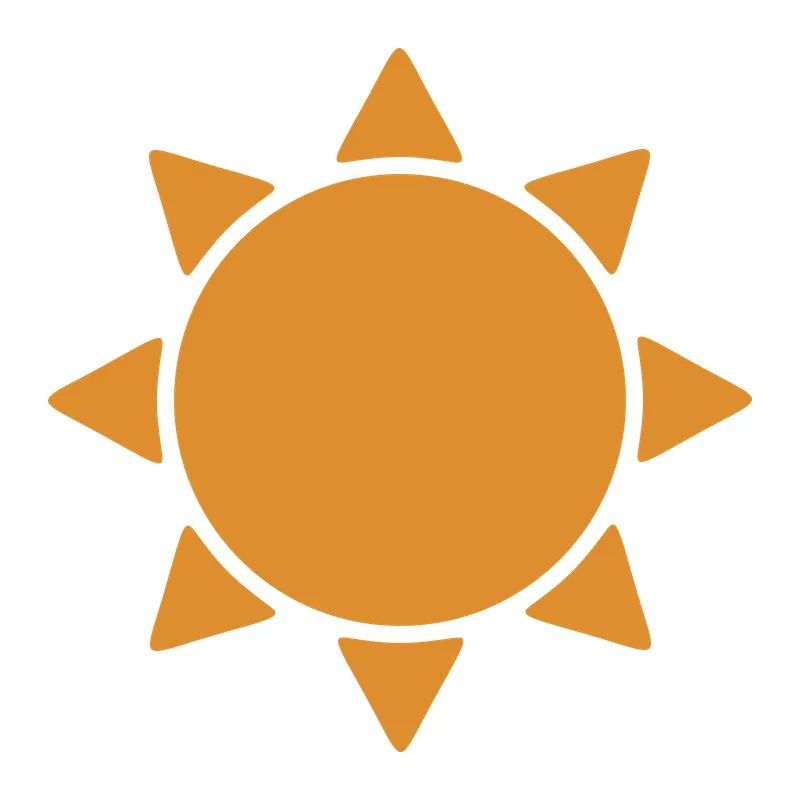 Simple Orange Sun