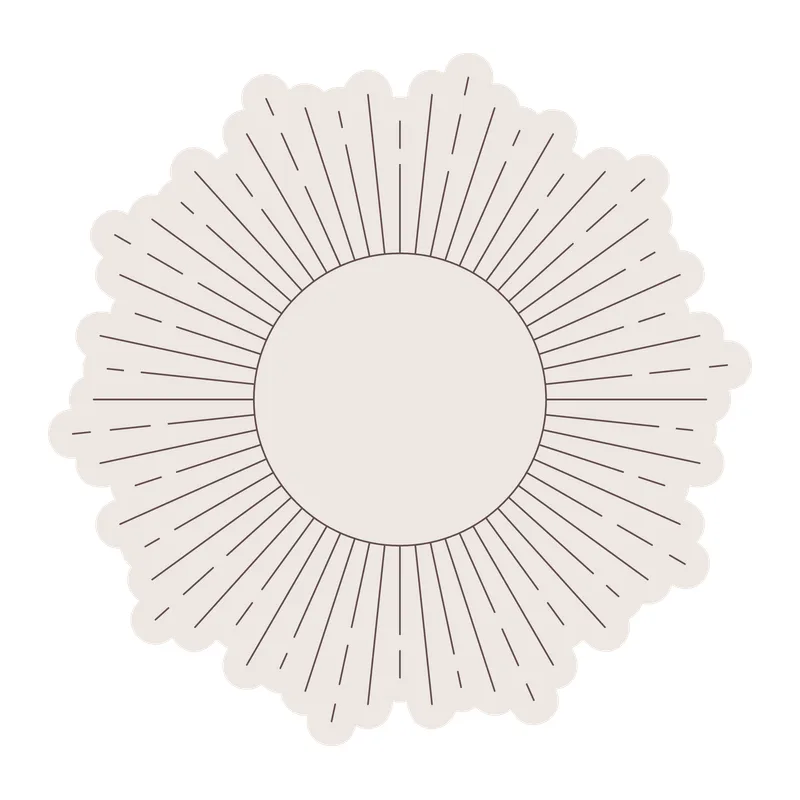 Boho Sunburst Sun