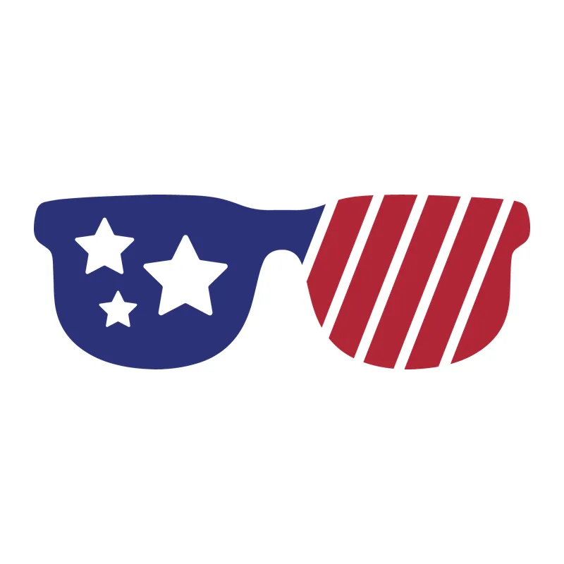 Patriotic Stars and Stripes Sunglasses