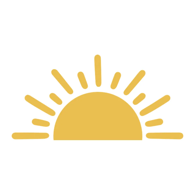 Half Sun Sunset
