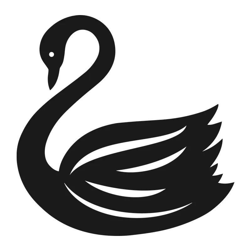 Graceful Swan Silhouette
