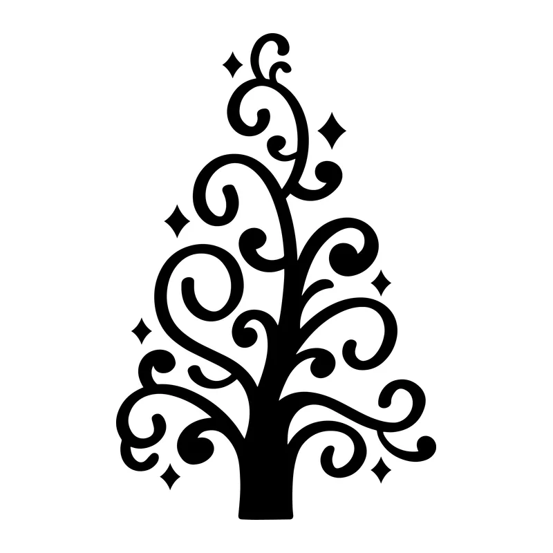 Swirl Christmas Tree