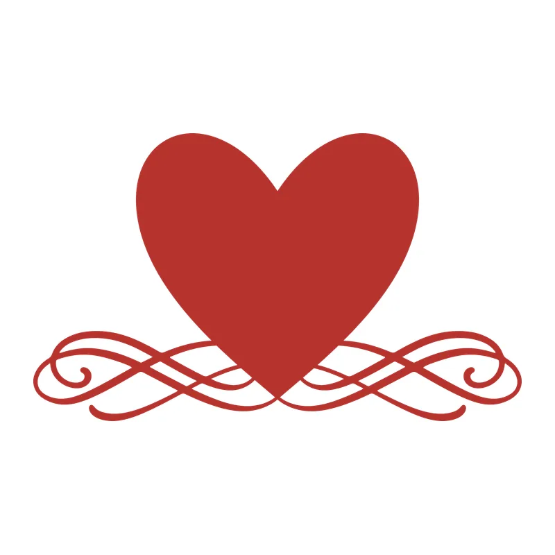 Swirl Heart Flourish