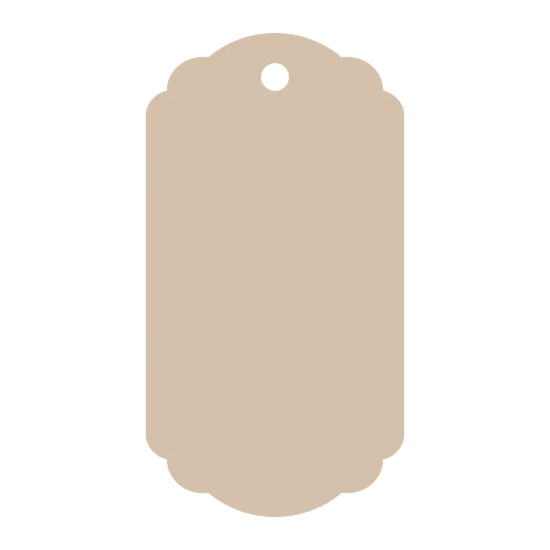 Scalloped Bracket Gift Tag