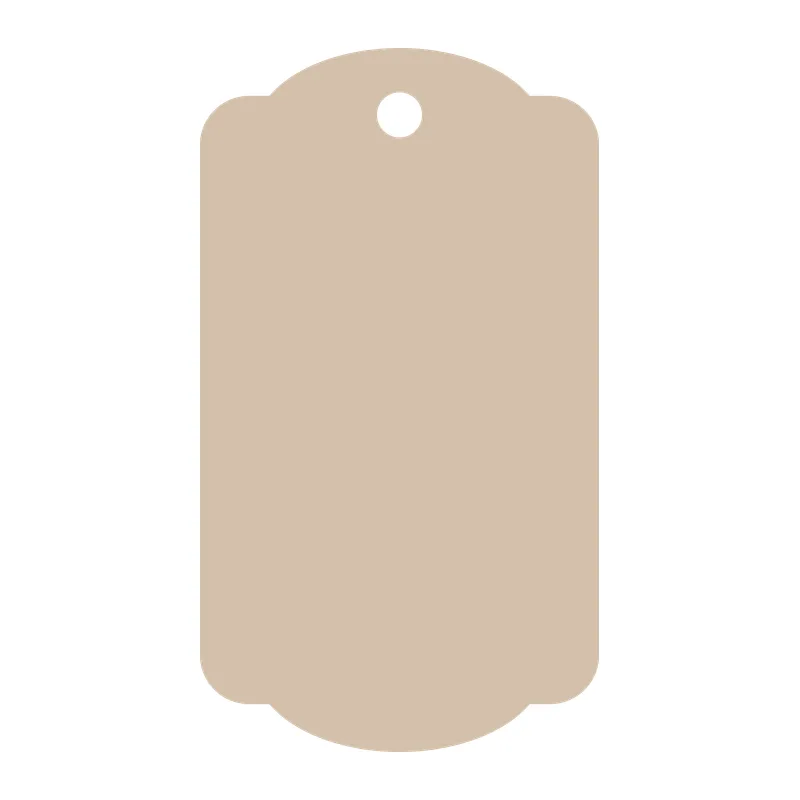 Scalloped Blank Gift Tag