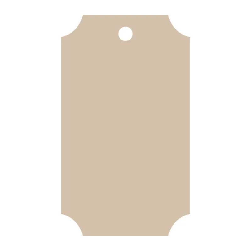 Scalloped Corner Gift Tag