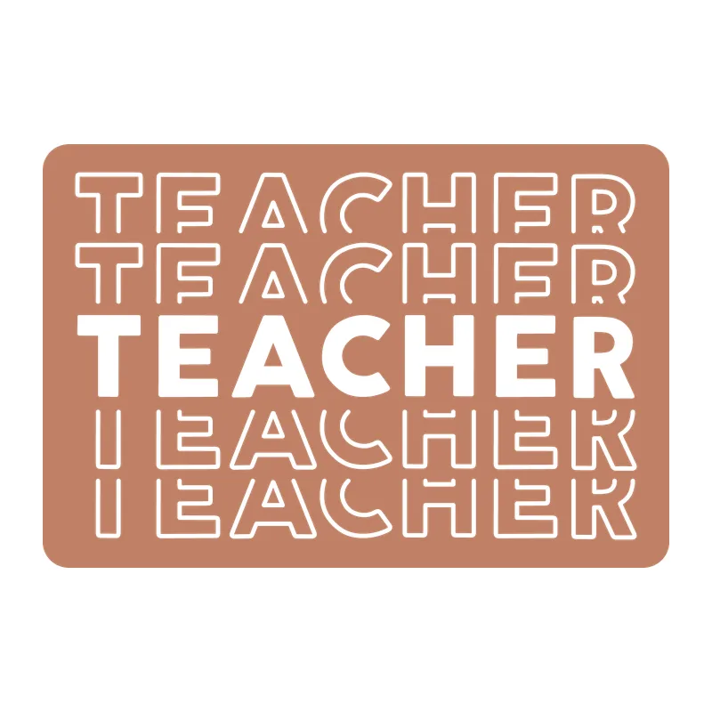 Stacked Teacher Word