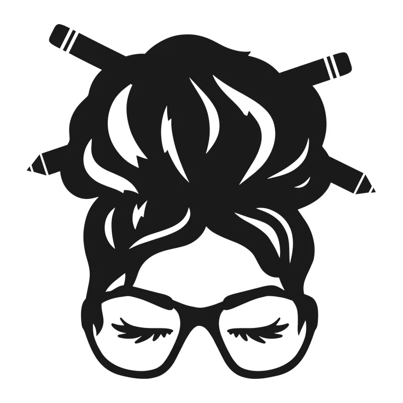 Messy Bun Teacher
