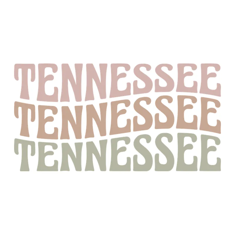 Retro Wavy Tennessee