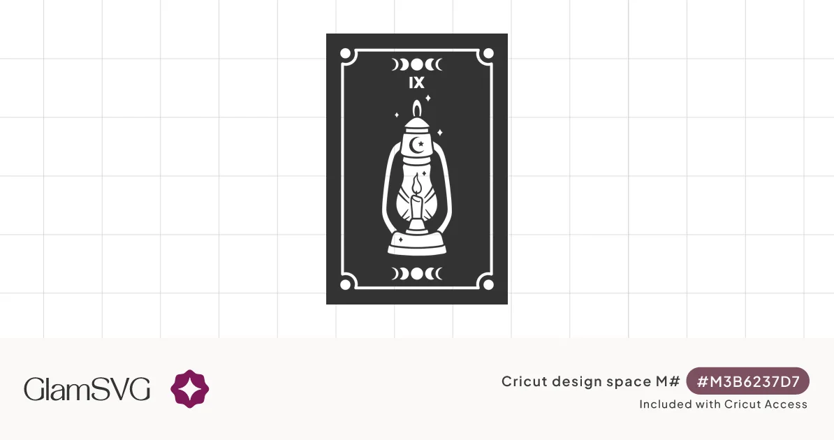The Hermit Tarot Card SVG for Cricut | GlamSVG