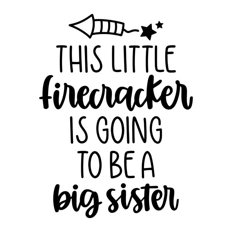 Little Firecracker Big Sister