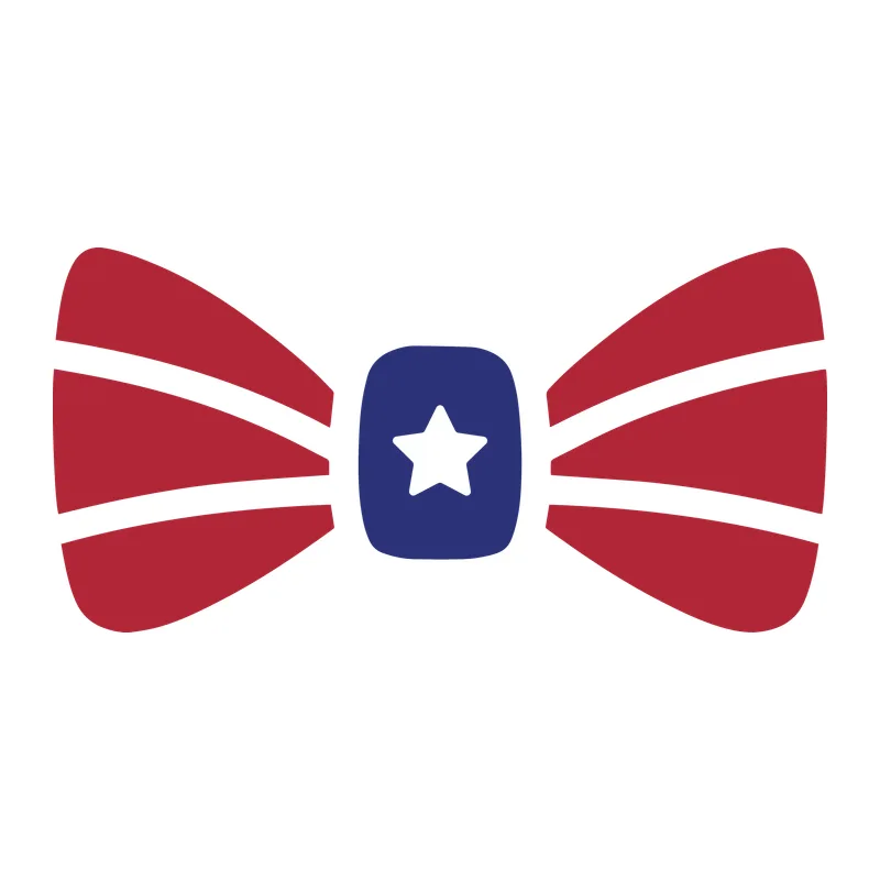 Patriotic Star Bow Tie