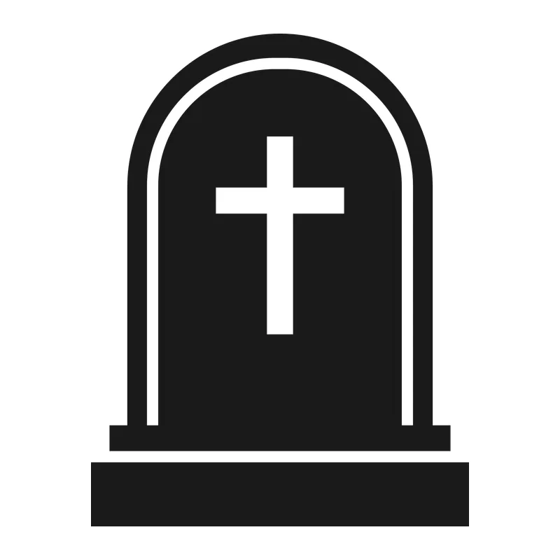 Tombstone with Cross