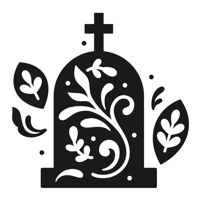 Floral Tombstone