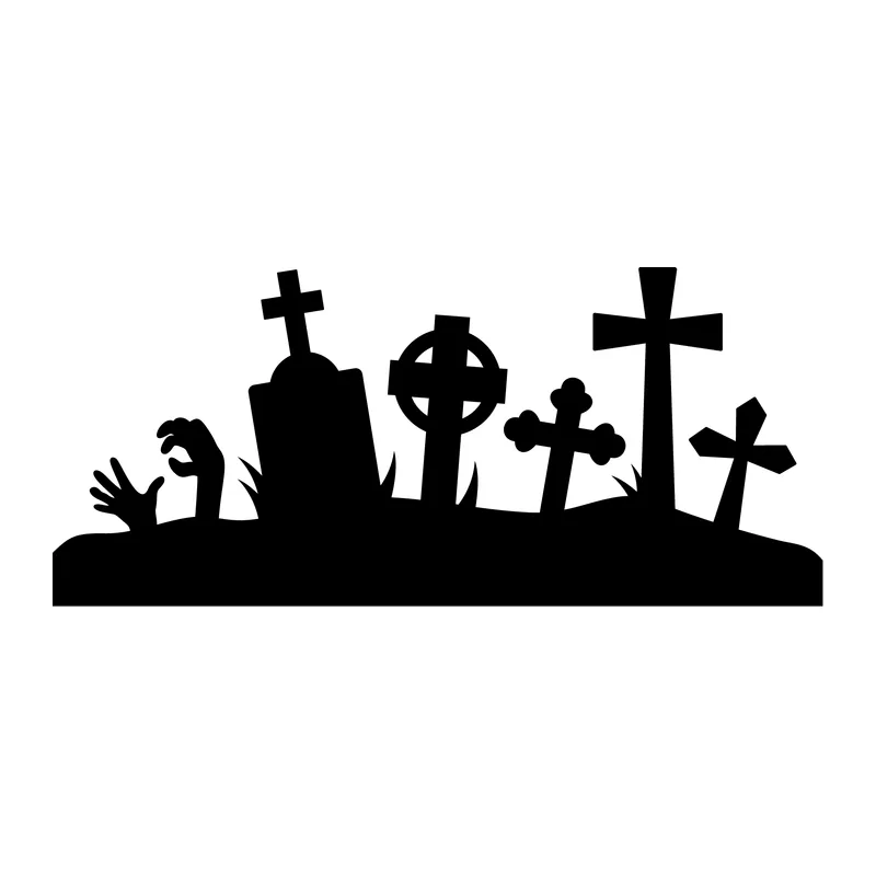 Tombstones and Zombie Hands