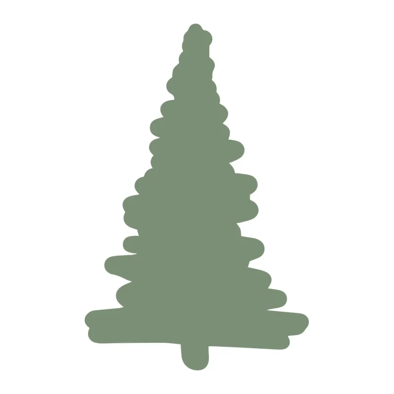 Hand-Drawn Evergreen Tree