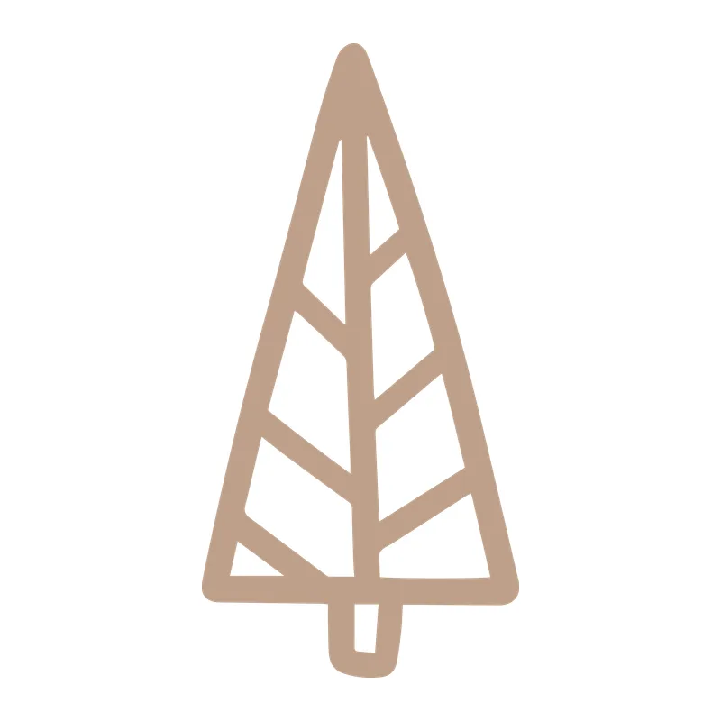 Minimalist Pine Tree Outline