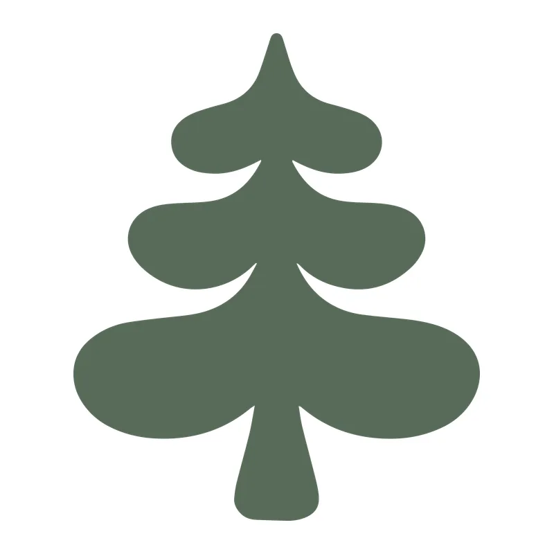 Curvy Evergreen Tree