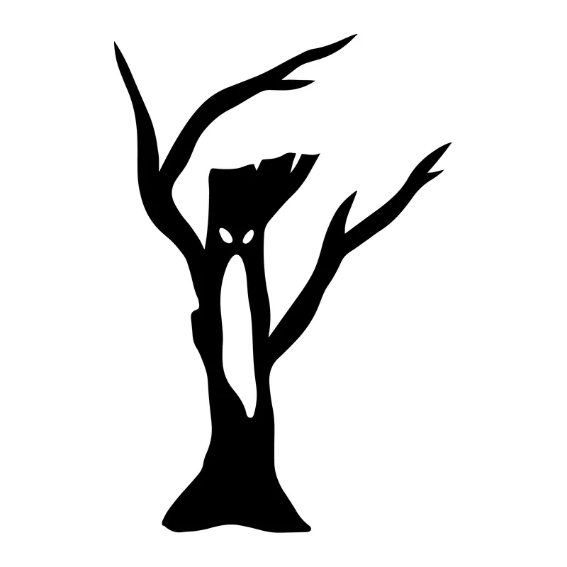 Spooky Face Tree