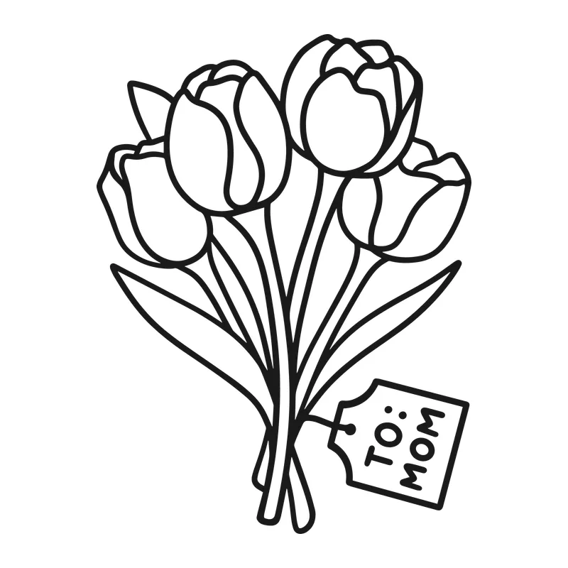 Tulip Bouquet To Mom