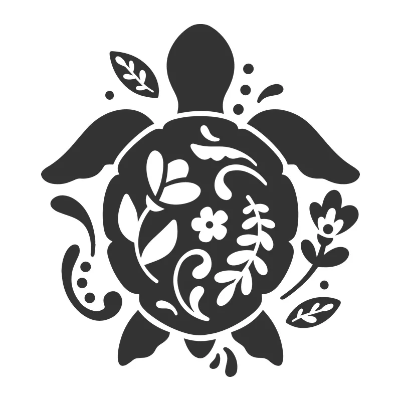 Floral Sea Turtle