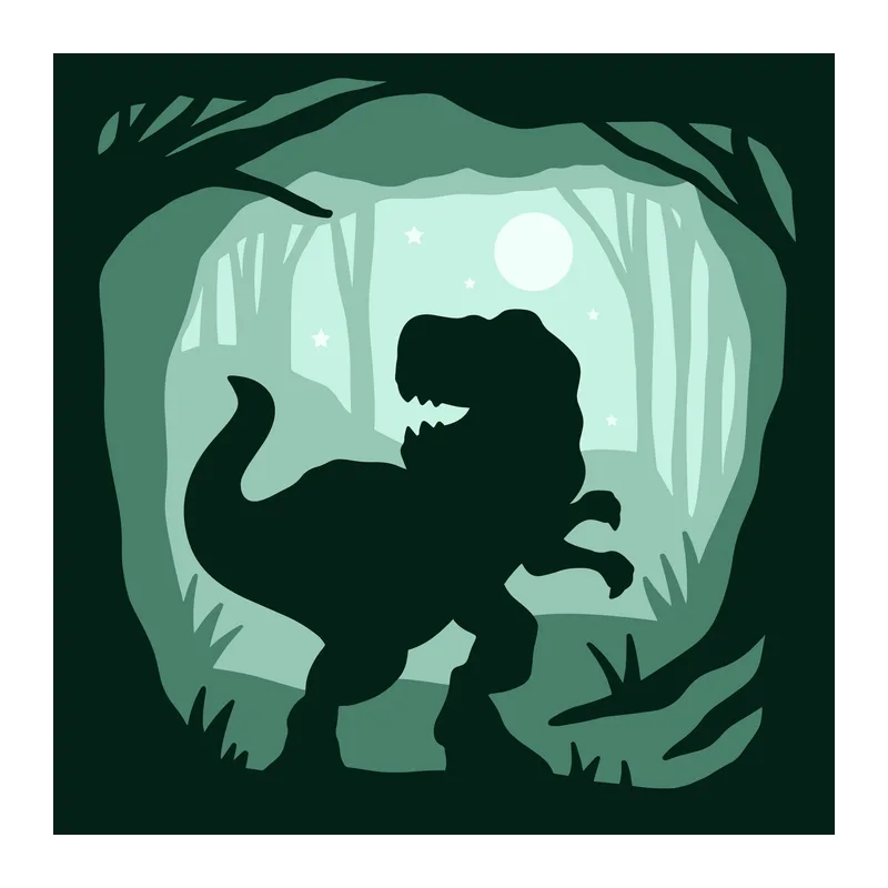 Tyrannosaurus Shadow Box